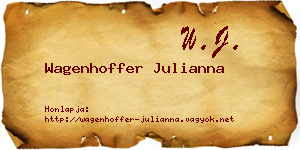 Wagenhoffer Julianna névjegykártya