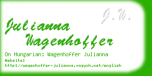 julianna wagenhoffer business card
